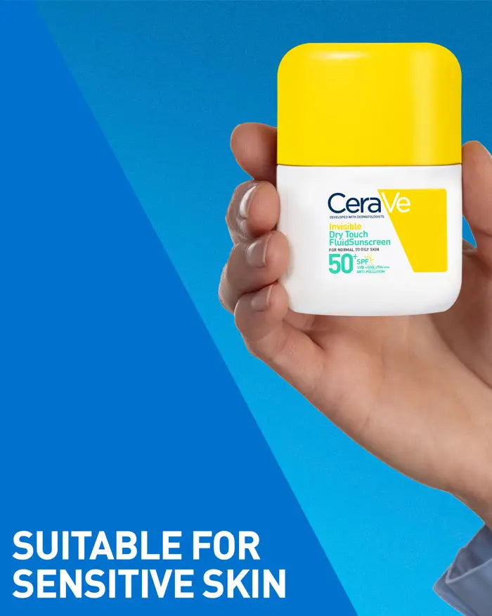 CeraVe Invisible Dry Touch Fluid Sunscreen Spf 50+