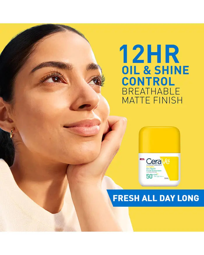 CeraVe Invisible Dry Touch Fluid Sunscreen Spf 50+