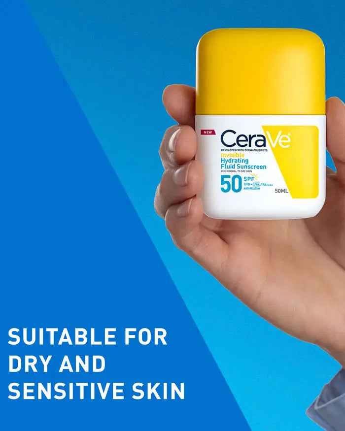 CeraVe Invisible Hydrating Fluid Sunscreen Spf 50 50ml