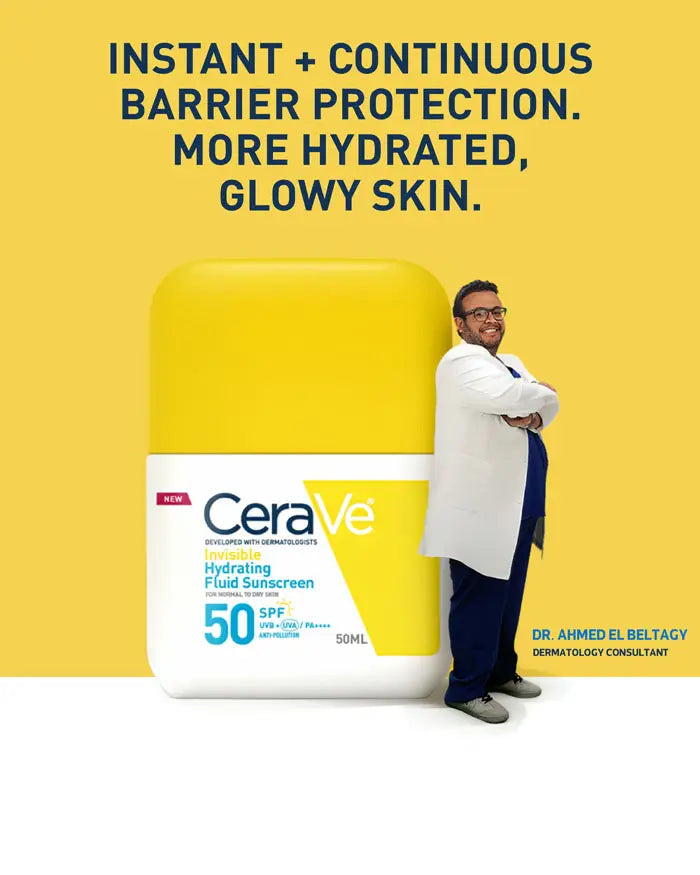 CeraVe Invisible Hydrating Fluid Sunscreen Spf 50 50ml