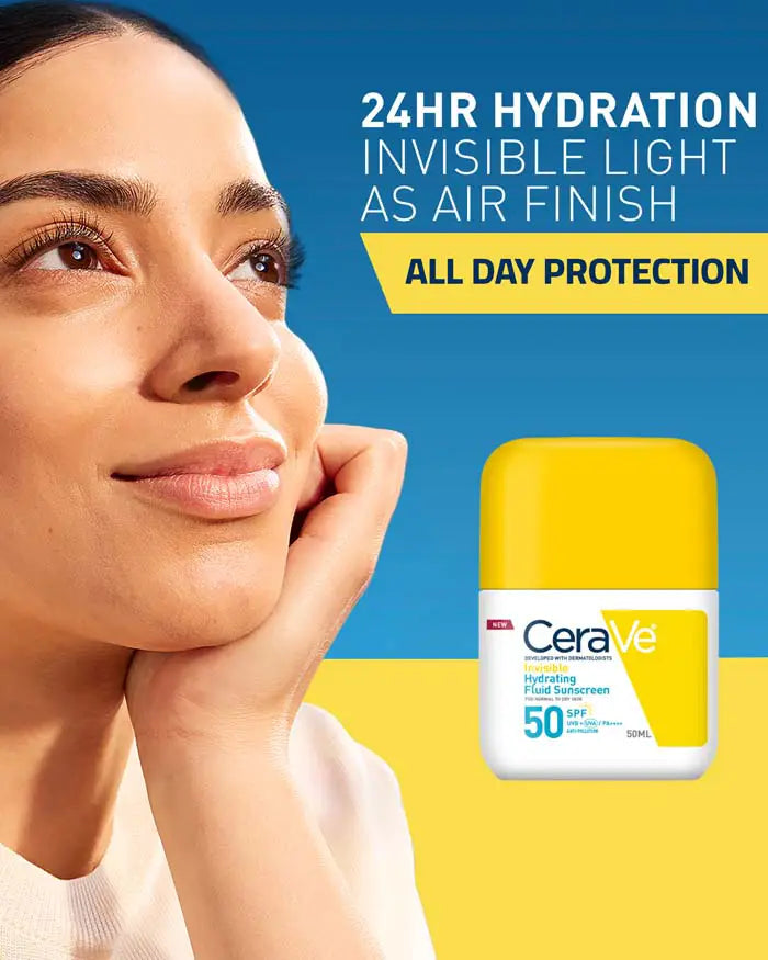 CeraVe Invisible Hydrating Fluid Sunscreen Spf 50 50ml